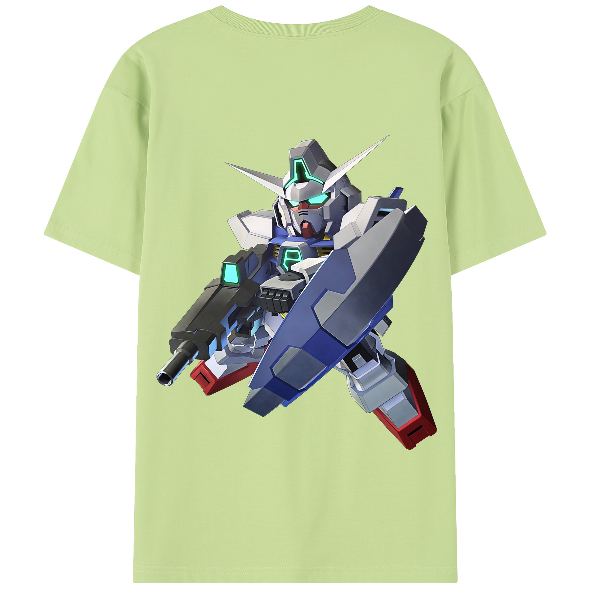 （画像用） 機動戦士ガンダム Mobile Suit Gundam 綿100％半袖Tシャツ（背面プリント）